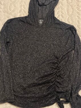 Zella Black Marled Pullover Hoodie